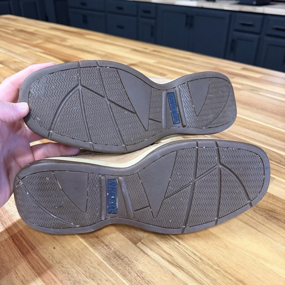 Sperry Top-Sider Men's Lanyard 2-Eye Boat Shoe size 8.5 Tan 0777924 Leather